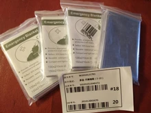 Kit de primeros auxilios de rescate para campamento, manta térmica de mylar para mantener el calor caliente, para exteriores, supervivencia, 2021