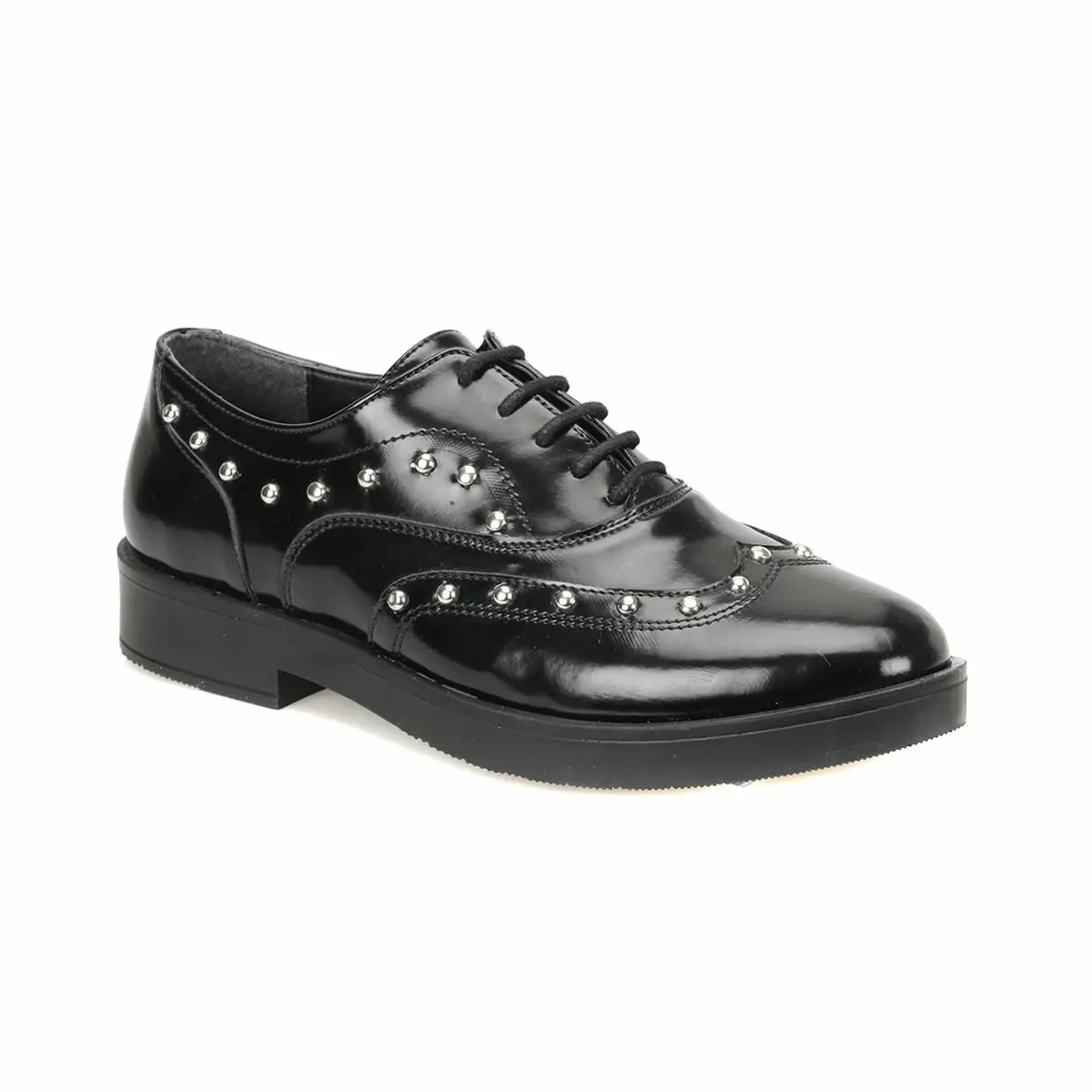 Flo DW18024 Zwarte Vrouwen Oxford Schoenen Miss F Flo DW18024 Zwarte Vrouwen Oxford Schoenen Miss F