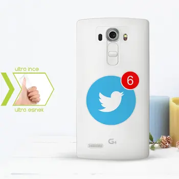 

Personalized LG G4 Slim Clear Silicone Phone Cover (Twitter-2)