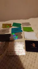 Cartera de bloqueo antirfid, funda cartuchera de aluminio para escanear fundas de seguridad para tarjetas de crédito y pasaporte, 6 unids/lote