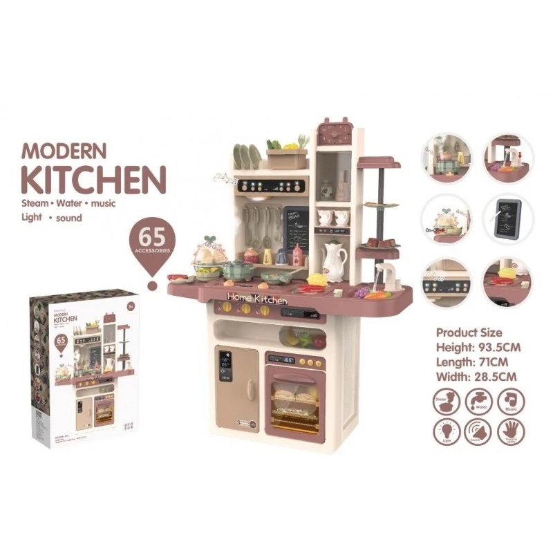 Cocina Modern 65 accesorios Cocinas juguete para niños|Juguetes de cocina| - AliExpress