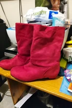 Martin Boots Flat-Shoes Winter Brand Female Autumn Woman Fashion Mid-Calf Slip-On Fabric