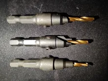 Drill-Bit-Set Countersink-Drill Pilot-Holes Woodworking A-Wrench Screw-Sizes with 5pcs