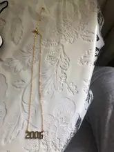 Cxwind Collar personalizado con número de año y fecha especial para mujeres, collar con colgante de año de nacimiento de 1989 a 2000, joyería de regalo