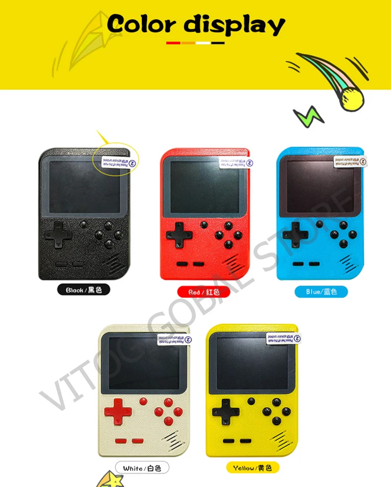 Игровая консоль для видео 8 бит ретро мини карманный портативный игровой плеер встроенный 168 классические игры для ребенка Ностальгический