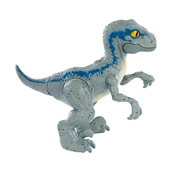 Динозавры в яйцах Jurassic World Велоцираптор, синий
