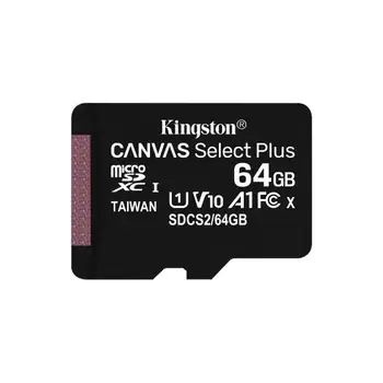 

64GB MICROSDXC CANVAS SELECT 100R A1 C10 CARD + SD ADAPTER