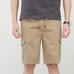 Short Cargo 2022 coton avec 6 poches pour homme, nouveau Style décontracté, taille élastique solide, 100% 
