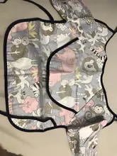Baberos Bandana para bebé, bonitos Baberos de dibujos animados coloridos, impermeables, para comer, dibujo de manga larga, delantal, babero de autoalimentación para bebé