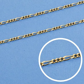 

18k gold chain solid 60cm. Link 3x1 width 1mm. 3.00 grs. [9453]