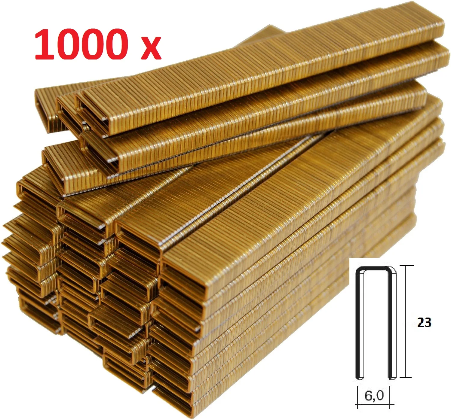 1000 Graffette 6Mm X 23Mm Per Cucitrice Elettrica Parkside Di Qualità Tedesca Per Cucitrice Meccanica In Acciaio Lidl Pet Pat Nuovo