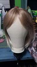 Synthetic-Wig Wavy Hair Side-Bangs Heat-Resistant Cosplay Golden-Blonde Layered Natural