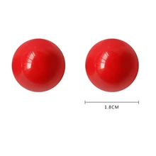 Pendientes de resina con Clip para mujer, joyería coreana, grandes, geométricos, redondos, sin perforación, color verde y rojo