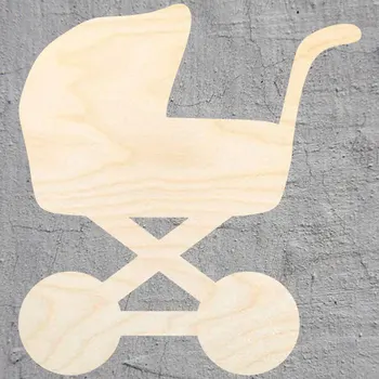 

baby carriage silhouette Laser Cut Out Wood Shape Craft Supply Unfinished Cut Art Projects Craft Decoration Gift Decoupage Orna
