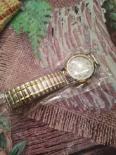 Reloj de cuarzo Vintage para hombre y mujer, pulsera elástica de oro y plata, de negocios, para parejas, para fiesta y oficina, 1 Uds.