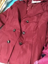 Gabardina de manga larga para mujer, abrigo largo de encaje, gabardina de talla grande, Primavera/otoño