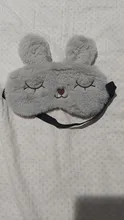 Máscara de ojo de Animal de peluche para dormir, parche para los ojos, venda para los ojos, conejo, viaje, dibujos animados, Ojo de siesta, sombra, herramientas para el cuidado de los ojos, 1 unidad