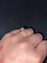 Anillo para mujeres de moda moderno, anillo de compromiso de circonita de cristal AAA blanca, regalo de joyería de boda, 2020