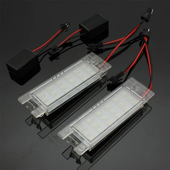 

12V LED No Error Canbus Car license Plate Light Number Plate Lamp For Opel Corsa C D Astra H J Vectra C Zafira B Tigra B Cascada