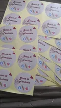 Pegatinas personalizadas con LOGO, pegatinas de boda, Diseña tus propias pegatinas, 100 Uds.