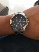 Belushi-Reloj de pulsera de lujo para hombre, cronógrafo de cuarzo, de acero inoxidable, Original