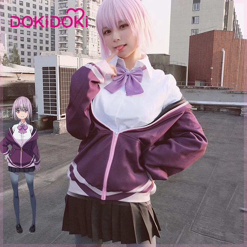 

DokiDoki Anime Cosplay SSSS.GRIDMAN Shinjo Akane Costume Women Purple SSSS.GRIDMAN Shinjo Akane Cosplay Costume Halloween