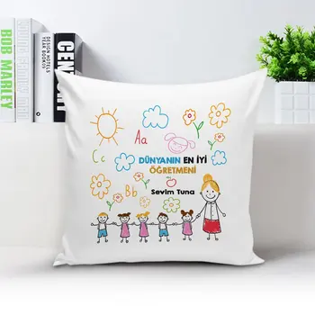 

Personalized White Pillow Case (Teachers Day Temalı-26)