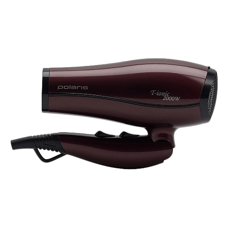 Фен Polaris PHD-2065TI(Мощность 2000 Вт, ионизация, 2 режима, 3 температуры, складная ручка, чехол