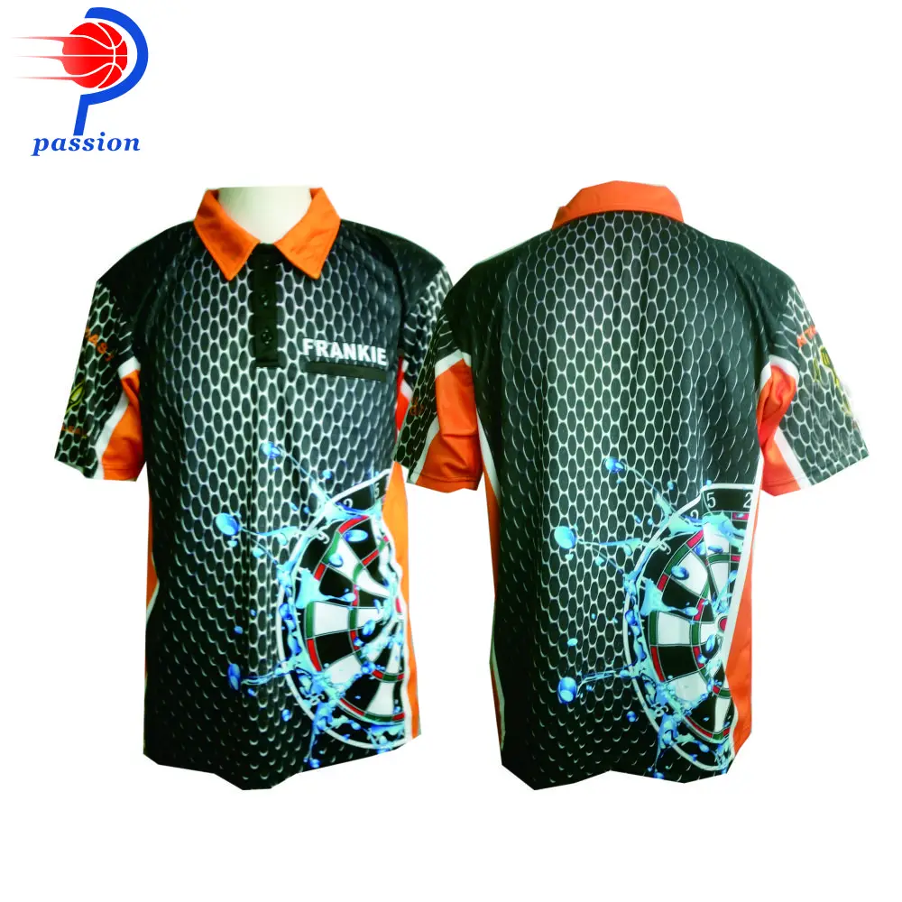 Дышащий материал взрослые размеры рубашки для игры в Дартс|custom dart shirts|custom blackshirt