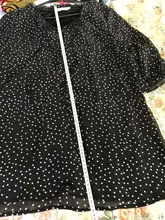 Kimono de talla grande para mujer, Blusa de gasa de lunares, ropa de manga larga, moda coreana, 2021