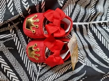 FOCUSNORM-zapatos suaves para bebé recién nacido, corona de algodón, lazo, Princesa, primeros pasos