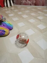Hámster pelota de ejercicio hámster bola de cristal 6,3 pulgadas claro hámster corriendo bola mascota de juguete