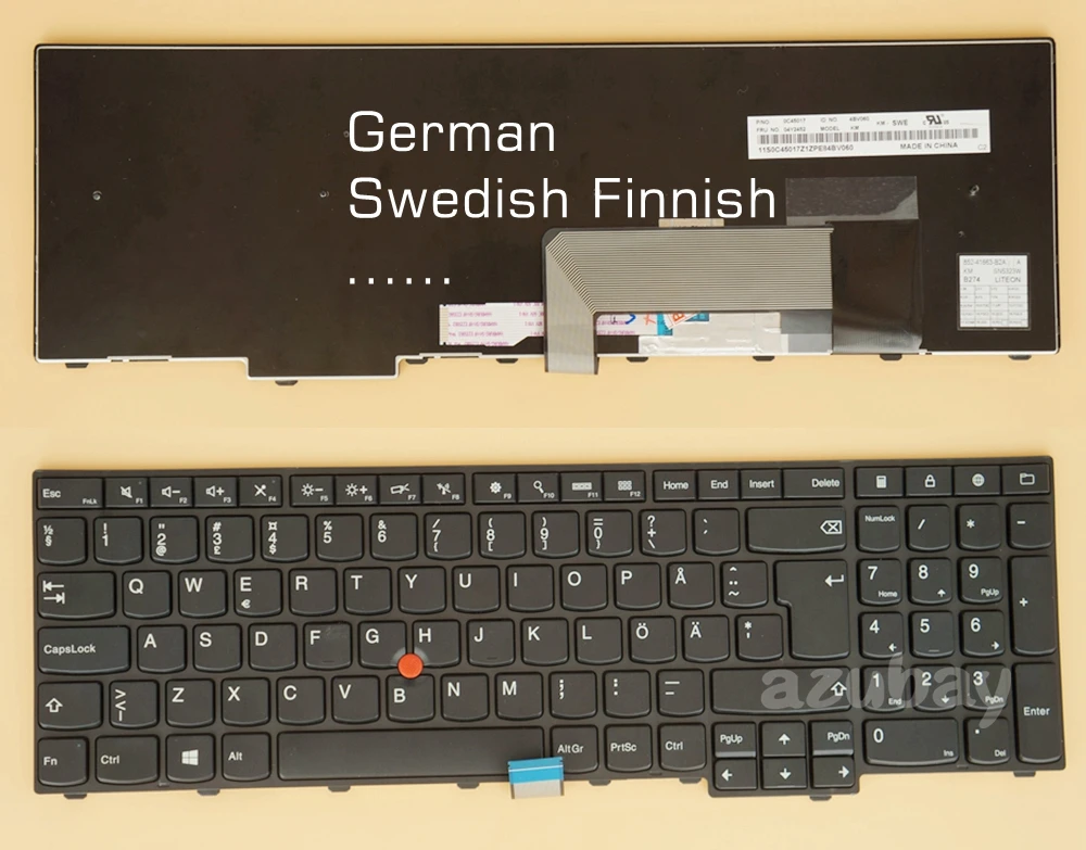 GR-DE-SD-FI-Keyboard-for-Lenovo-00PA642-00PA601-04Y2678-04Y2715-04Y2452 ...