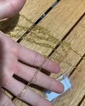 2 metros oro rodio Color pulsera de forma de corazón collar de cadenas de enlace para suministros de fabricación de la joyería DIY arte hecho a mano accesorios