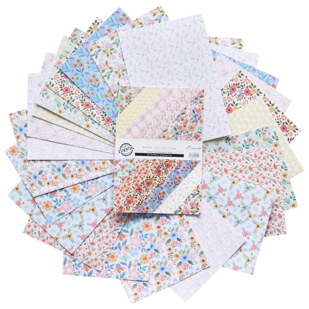 창의적인 길 6x4 인치 스크랩북 종이 용품 공예 카드 제작 재료 장식 배경 종이접기 팩 산성 없는