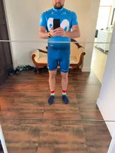 Conjunto de Ropa de Ciclismo DEL EQUIPO Movistar para hombre, Maillot, camisetas de verano, MTB, 2020