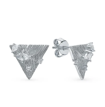 

Silver earrings with cubic zirconia sunlight sample 925