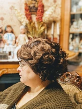 Pelucas sintéticas rizadas cortas StrongBeauty resistente al calor pelo de mujer peluca