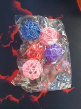 Rattan-Balls Cage-Accessories Parrot Toys Chew-Toys Bird Budgie Parakeet Interactive