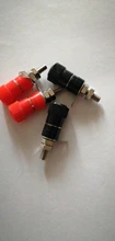 Socket-Connector Banana-Plugs Binding-Post 4mm Nickel-Plated Black Red 10pcs Nut DIY