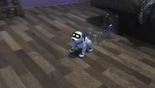 LE NENG juguetes K16A Electrónica Animal RC Perro Robot Control remoto por voz juguetes música canción de juguete para niños juguetes regalo de cumpleaños