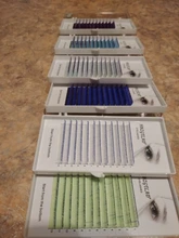 False-Lashes HBZGTLAD Curl 8-15mm Blue Yellow C/D Brand-New