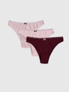 

Cotton Brazilian Panties 3'Lü