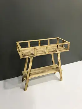 

Natural Wood Flower Table, Wooden Flower Bed, Decorative Flower Rack