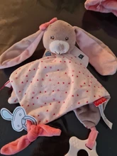 Conejo Kawaii de peluche, edredón para bebé, animales de peluche, juguete suave para dormir para bebé, regalo de Navidad para bebé