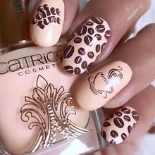 Ca seriesCA-312 кофе дизайн милый стеклянная чашка Прохладный стикеры 3D на ногти nail Art Наклейка шаблон diy Инструменты для ногтей украшения