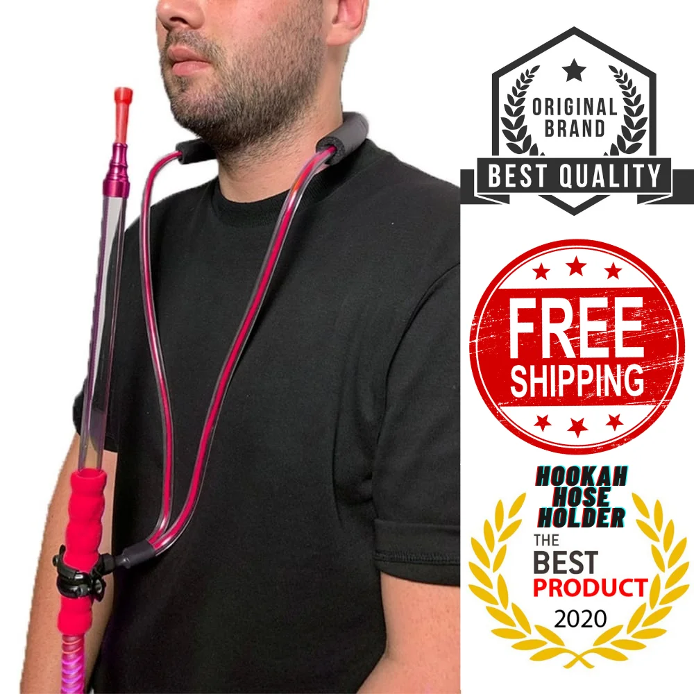 

LOYALKOCH Hookah Hose Holder Silicone Shisha Smoking Accessories Narguile Handle Provides Comfort While Playing Games and Drink
