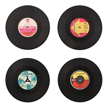

Set 4 Vinyl Coasters Orginal