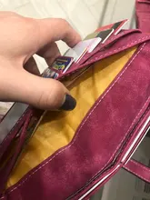 Bolso largo doble pliegue de famosa marca para mujer, billetera de cuero de nobuk con cordón, cremallera, billetera de gamuza, bolso de mano femenino