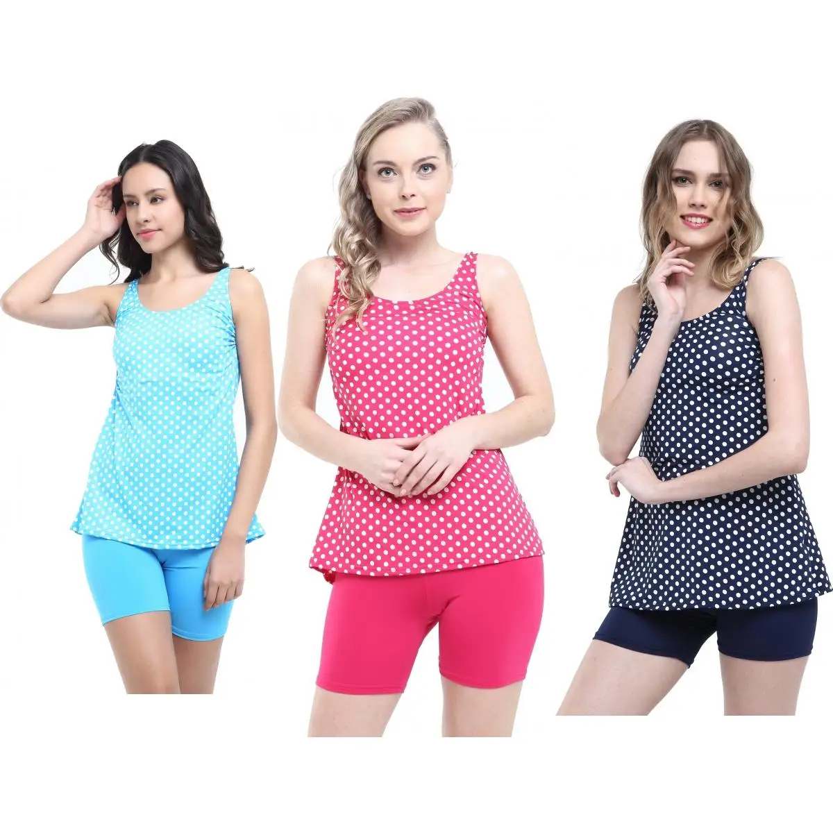 

Argisa 5532 The Tights Polka Dot Tankini Made in Turkey